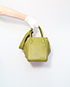 Lindy 34CM Clemence Leather in Chartreuse, side view